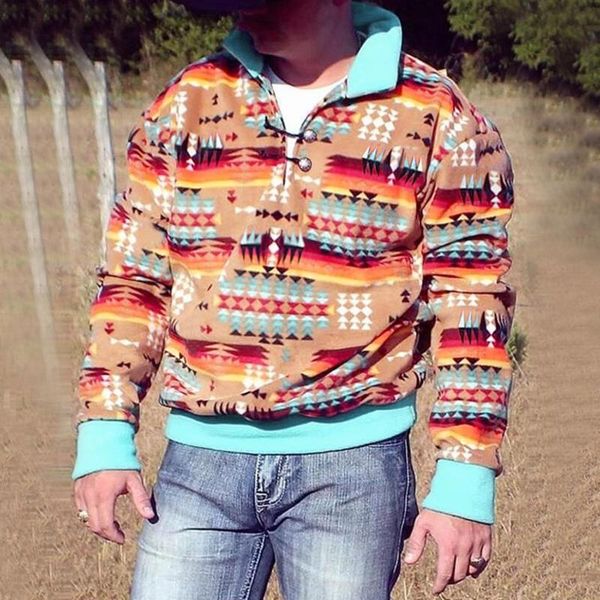 men's hoodies & sweatshirts casual sweatshirt vintage geometric print long sleeve turn-down collar pullover autumn winter, Black
men's hoodies & sweatshirts casual sweatshirt vintage geometric print long sleeve turn-down collar pullover autumn winter, Black