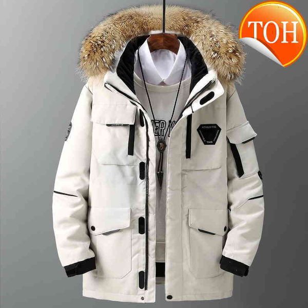 with down jacket thicken men's big real fur collar warm parka -30 degrees men casual waterproof winter coat size 3xl, Black
with down jacket thicken men's big real fur collar warm parka -30 degrees men casual waterproof winter coat size 3xl, Black