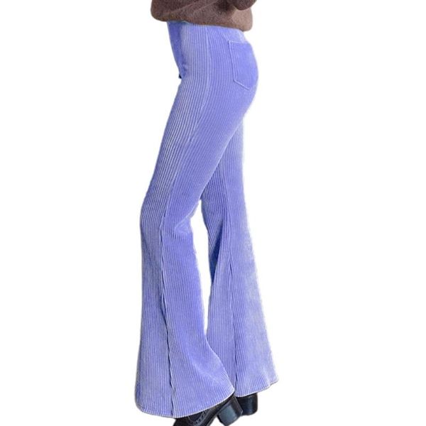 women high waist wide leg pants ribbed velvet solid flare bell bottom trousers e56c women's & capris, Black;white
women high waist wide leg pants ribbed velvet solid flare bell bottom trousers e56c women's & capris, Black;white