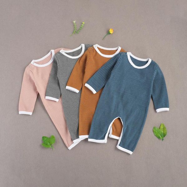 jumpsuits 0-18months infant baby boy girl rompers, classic striped print long sleeve crew neck one-piece jumpsuit, Blue
jumpsuits 0-18months infant baby boy girl rompers, classic striped print long sleeve crew neck one-piece jumpsuit, Blue