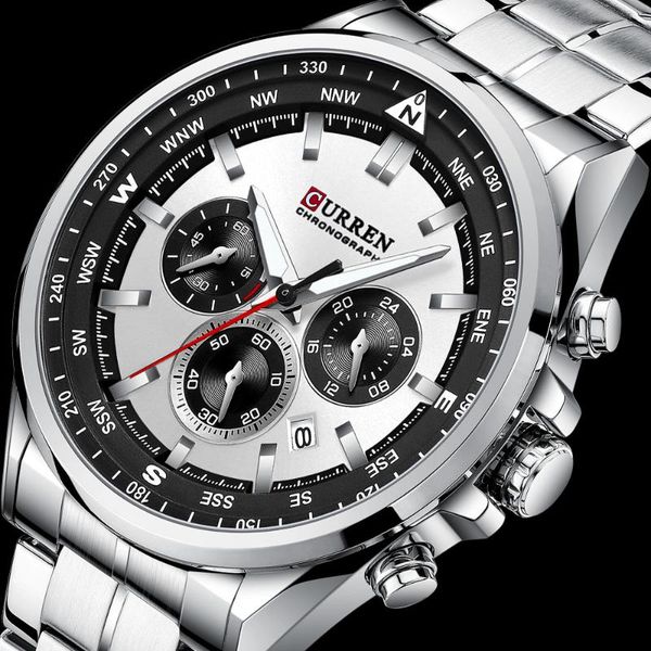 wristwatches curren watches for men casual sporty quartz wristwatch with 316 stainless steel band chronograph clock male silver, Slivery;brown
wristwatches curren watches for men casual sporty quartz wristwatch with 316 stainless steel band chronograph clock male silver, Slivery;brown
