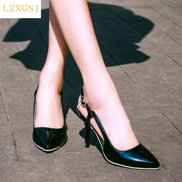 dress shoes summer 2021 women sandals fashion concise ladies pointed toe med heels sandales female casual sandalias plus size 43, Black
dress shoes summer 2021 women sandals fashion concise ladies pointed toe med heels sandales female casual sandalias plus size 43, Black