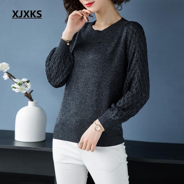women's sweaters xjxks 2021 solid sweater women pullover spring thin lady shirt modis autumn linen jumper female 5 colors, White;black
women's sweaters xjxks 2021 solid sweater women pullover spring thin lady shirt modis autumn linen jumper female 5 colors, White;black