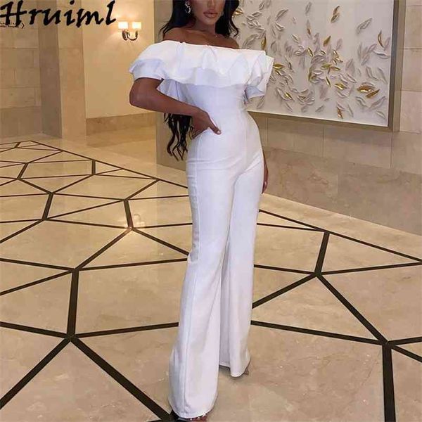 wholesale jumpsuit women solid color off shoudler high waist ruffled wide leg pants female summer office overalls 210513, Black;white
wholesale jumpsuit women solid color off shoudler high waist ruffled wide leg pants female summer office overalls 210513, Black;white