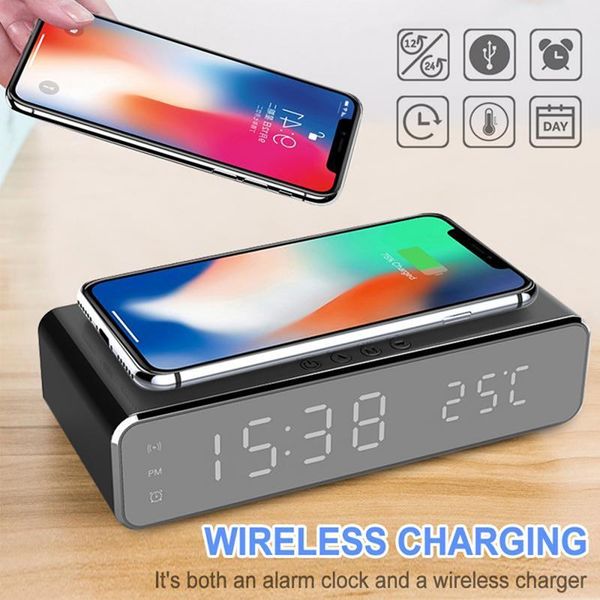 electric digital alarm clock with phone wireless charger deskhd mirror table date time led display desk & clocks
electric digital alarm clock with phone wireless charger deskhd mirror table date time led display desk & clocks