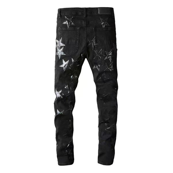 autumn slim leg jeans stretch skinny style designer straight biker mens design casual summer star trousers, Blue
autumn slim leg jeans stretch skinny style designer straight biker mens design casual summer star trousers, Blue