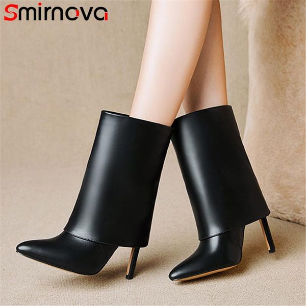 boots smirnova 2021 european style ankle women genuine leather +pu super high heel party shoes, Black
boots smirnova 2021 european style ankle women genuine leather +pu super high heel party shoes, Black