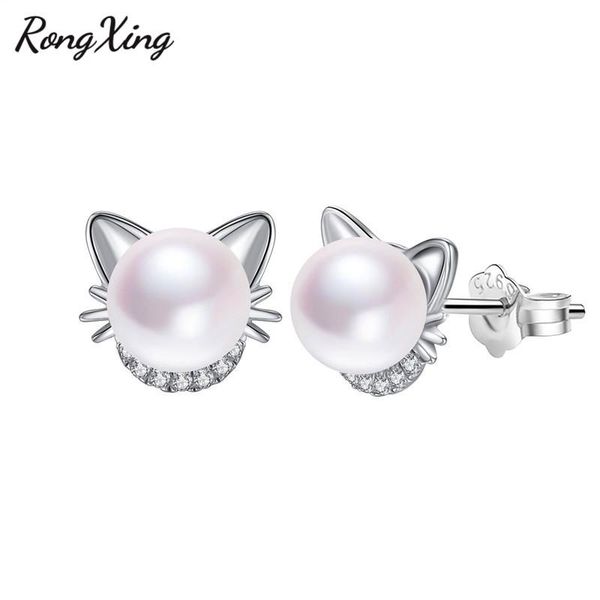 stud rongxing cute animal pearl cat earrings for women silver color rose gold white zircon shell beads gift, Golden;silver
stud rongxing cute animal pearl cat earrings for women silver color rose gold white zircon shell beads gift, Golden;silver