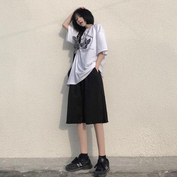 women's pants & capris y2k solid knee length 2021 summer korean fashion hip-hop high waist casual loose straight wide leg trend, Black;white
women's pants & capris y2k solid knee length 2021 summer korean fashion hip-hop high waist casual loose straight wide leg trend, Black;white