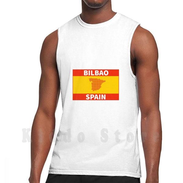 men' tank spain--spanish-visit spain vest 100% cotton port frank gehry museum, White;black
men' tank spain--spanish-visit spain vest 100% cotton port frank gehry museum, White;black