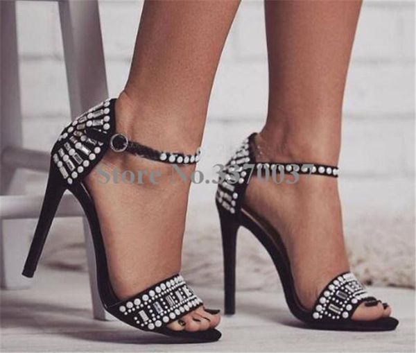 dress shoes women luxury rome style rhinestone high heel sandals ankle strap crystal gladiator charming formal, Black
dress shoes women luxury rome style rhinestone high heel sandals ankle strap crystal gladiator charming formal, Black