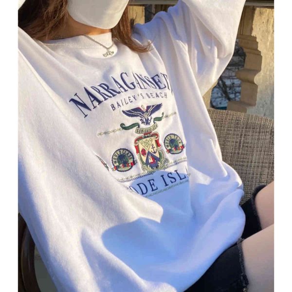 women's hoodies & sweatshirts cotton embroidered eagle for winter, round collar, long sleeve, big vintage, feminine, woolen sweatshirt, Black
women's hoodies & sweatshirts cotton embroidered eagle for winter, round collar, long sleeve, big vintage, feminine, woolen sweatshirt, Black