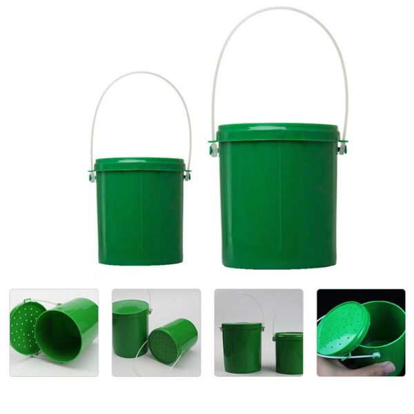 fishing accessories 2pcs earthworm maggot bucket live bait lure box with vents
fishing accessories 2pcs earthworm maggot bucket live bait lure box with vents