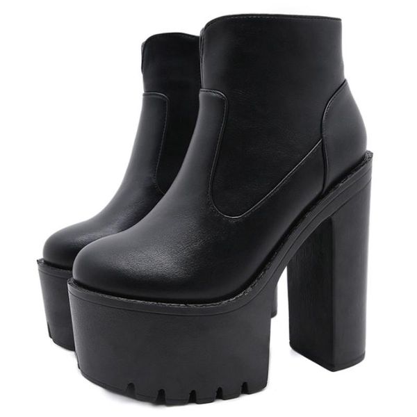 boots gigifox brand fashion party platform shoes bottines chaussure femme luxe marque gothic style shoe ankle for women, Black
boots gigifox brand fashion party platform shoes bottines chaussure femme luxe marque gothic style shoe ankle for women, Black