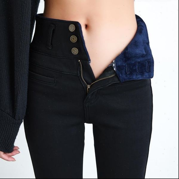 women womens jeans high waist velvet thick female skinny stretch warm jean pants mom black denim trousers with fleece, Blue
women womens jeans high waist velvet thick female skinny stretch warm jean pants mom black denim trousers with fleece, Blue