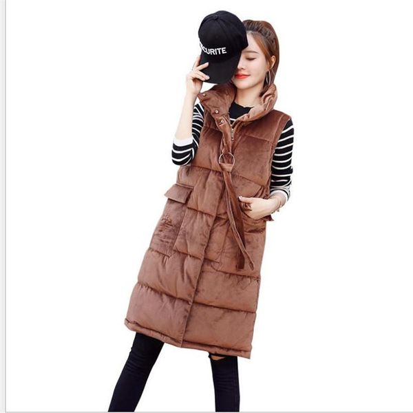 women's vests sweet autumn winter women medium-long vest 2021 pleuche down cotton stand-collar button loose waistcoat q636, Black;white
women's vests sweet autumn winter women medium-long vest 2021 pleuche down cotton stand-collar button loose waistcoat q636, Black;white
