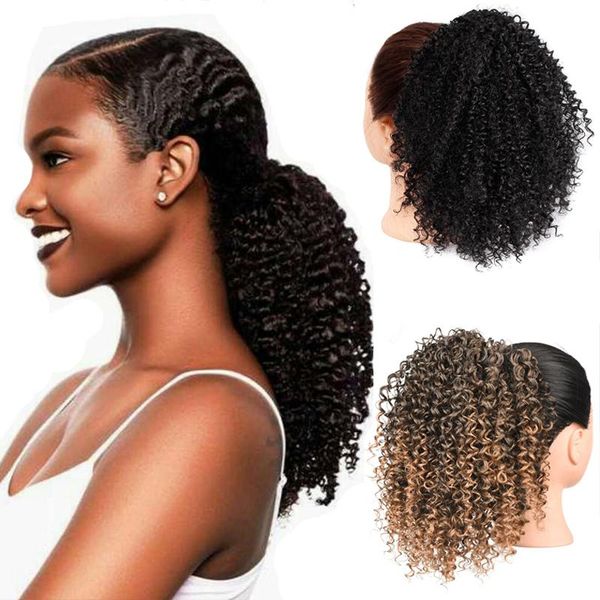synthetic wigs short drawstring afro kinky curly ponytail hair bun puff chignon hairpieces for women clip in, Black
synthetic wigs short drawstring afro kinky curly ponytail hair bun puff chignon hairpieces for women clip in, Black