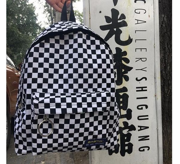 backpack 1 piece plaid canvas 2021 fashion trend casual girls school bags printing men shoulder bag q019
backpack 1 piece plaid canvas 2021 fashion trend casual girls school bags printing men shoulder bag q019