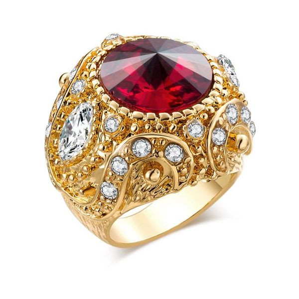cluster rings 2021 crown accessories ring men's glass gem zircon plate finger europe and the united states big, Golden;silver
cluster rings 2021 crown accessories ring men's glass gem zircon plate finger europe and the united states big, Golden;silver