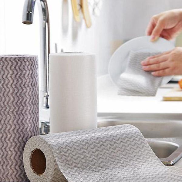 

cleaning cloths disposable rags non-stick oil absorbent wipes scouring pads cloth tools dishcloth dish towels kitchen fabric household