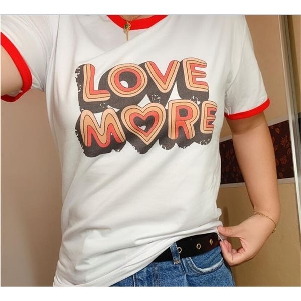summer cute love more printed white ringer loose korea fashion tees cotton casual short sleeve female t-shirts 210512
summer cute love more printed white ringer loose korea fashion tees cotton casual short sleeve female t-shirts 210512