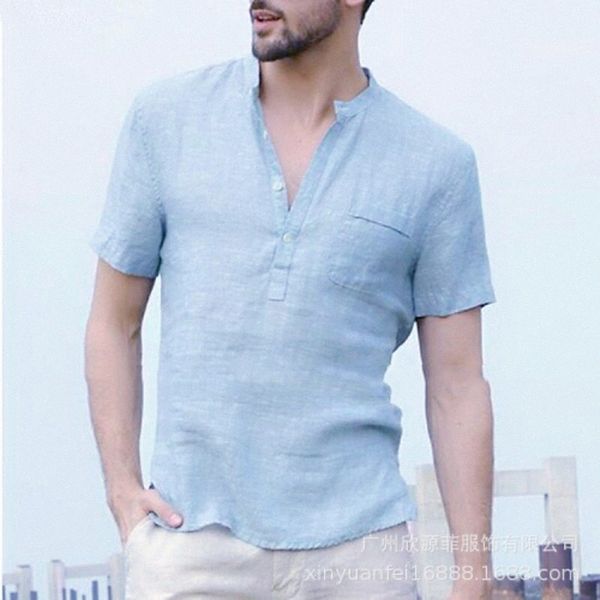 men's shirt solid color pocket collar street beach short sleeve cotton lightweight casual daily breathable henley light blue almond gr, White;black
men's shirt solid color pocket collar street beach short sleeve cotton lightweight casual daily breathable henley light blue almond gr, White;black