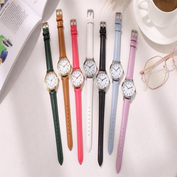 wristwatches japan movement women quartz fine watch easy to read arabic numerals simple-dial leather strap lady dial digital wrist, Slivery;brown
wristwatches japan movement women quartz fine watch easy to read arabic numerals simple-dial leather strap lady dial digital wrist, Slivery;brown