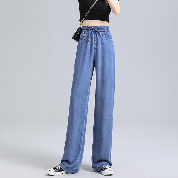 women's jeans for girls 2021 high waist denim pants ladie loose mop the floor thin wide leg casual women fashion trousers, Blue
women's jeans for girls 2021 high waist denim pants ladie loose mop the floor thin wide leg casual women fashion trousers, Blue