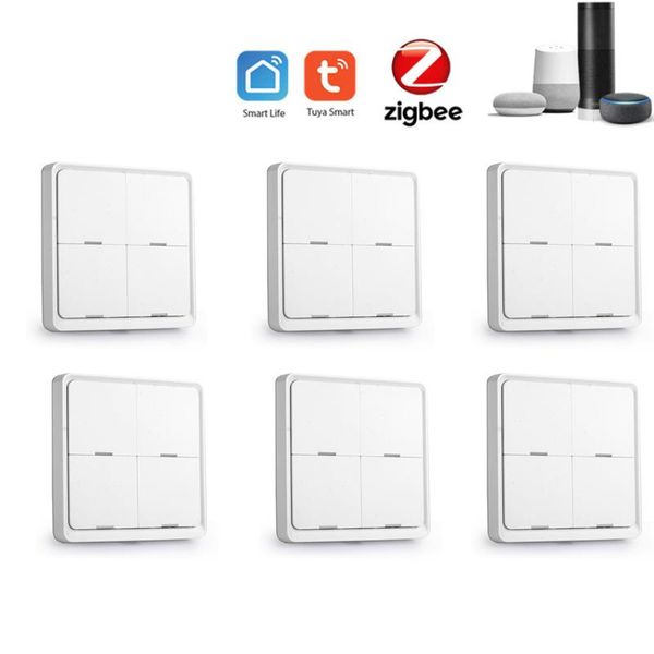 smart home control tuya zigbee wireless sticker 4-way panel scene button switch used with gateway app
smart home control tuya zigbee wireless sticker 4-way panel scene button switch used with gateway app