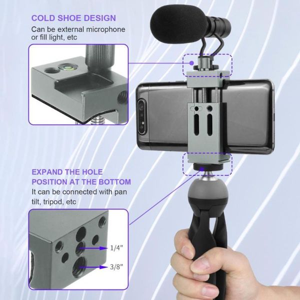 cell phone mounts & holders holder clip horizontal and vertical shooting live vlog tripod stretchable easy installation stainless dual cold
cell phone mounts & holders holder clip horizontal and vertical shooting live vlog tripod stretchable easy installation stainless dual cold