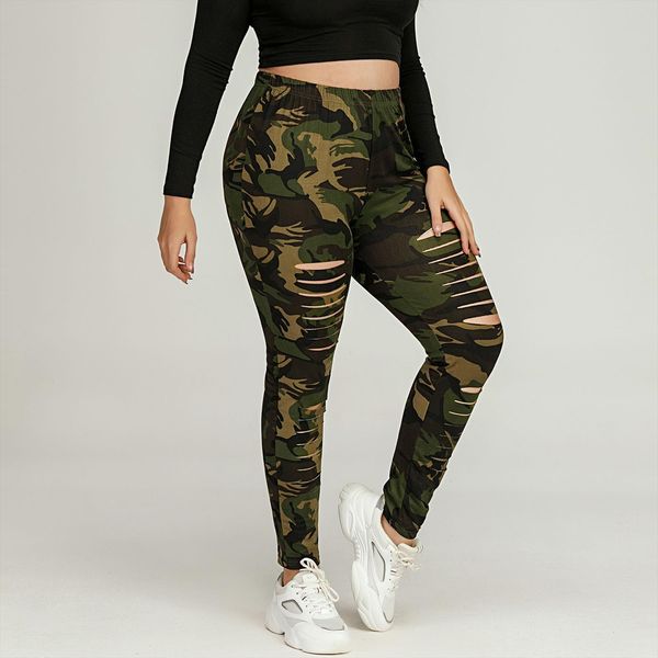 40 fitness plus size hole womens leggings camouflage print sports casual pants leggins mujer, Black
40 fitness plus size hole womens leggings camouflage print sports casual pants leggins mujer, Black