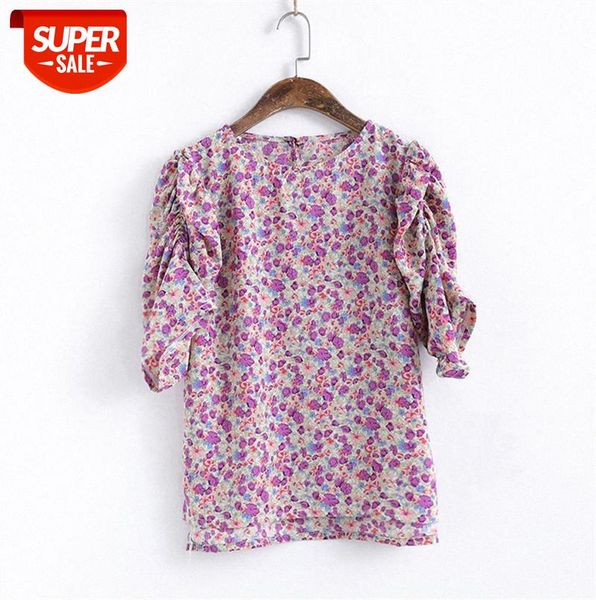 010384 floral blouse women's small shirt korean fashion western style retro round neck five-point sleeve chiffon women #dx3j, Black;gray
010384 floral blouse women's small shirt korean fashion western style retro round neck five-point sleeve chiffon women #dx3j, Black;gray