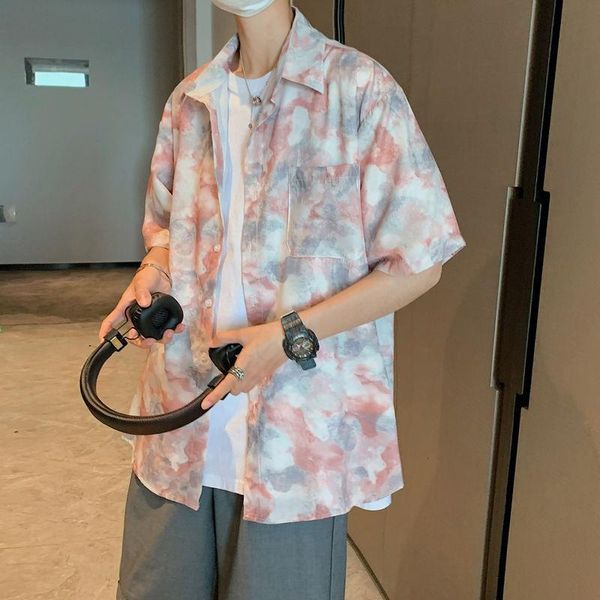 summer plus size tie-dye shirt men korean fashion loose casual harajuku streetwear social short-sleeved men's shirts, White;black
summer plus size tie-dye shirt men korean fashion loose casual harajuku streetwear social short-sleeved men's shirts, White;black