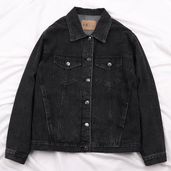 women's jackets harajuku black denim jacket women student outerwear spring autumn loose long sleeve jeans female vintage basic coat, Black;brown
women's jackets harajuku black denim jacket women student outerwear spring autumn loose long sleeve jeans female vintage basic coat, Black;brown