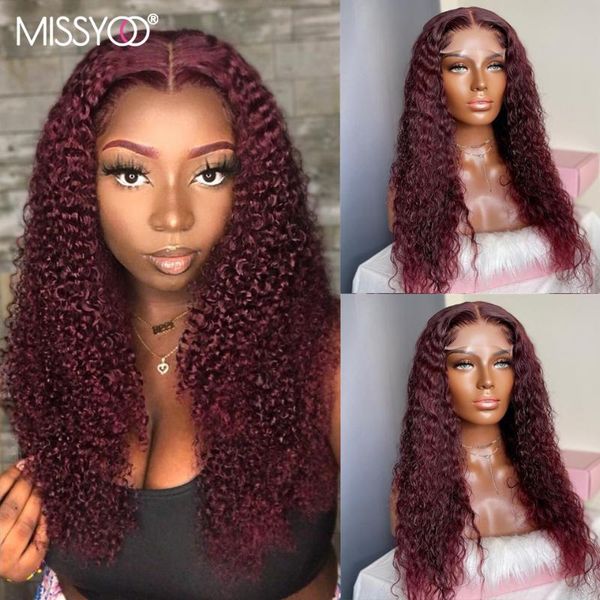 lace wigs 99j kinky curly wig dark red color burgundy human hair 4x4 closure brazilian part for women pre plucked remy, Black;brown
lace wigs 99j kinky curly wig dark red color burgundy human hair 4x4 closure brazilian part for women pre plucked remy, Black;brown