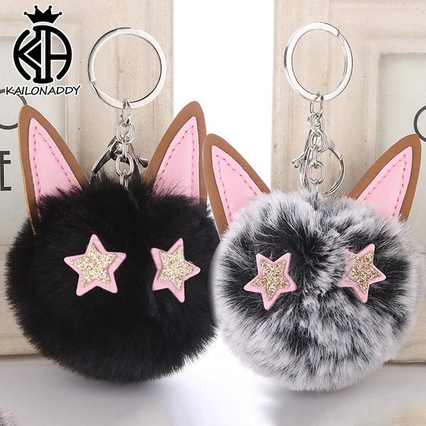 keychains car keyring holder charm bag accessories gifts cute for women kitty ear hair ball pendant key chains rings fur plush, Silver
keychains car keyring holder charm bag accessories gifts cute for women kitty ear hair ball pendant key chains rings fur plush, Silver