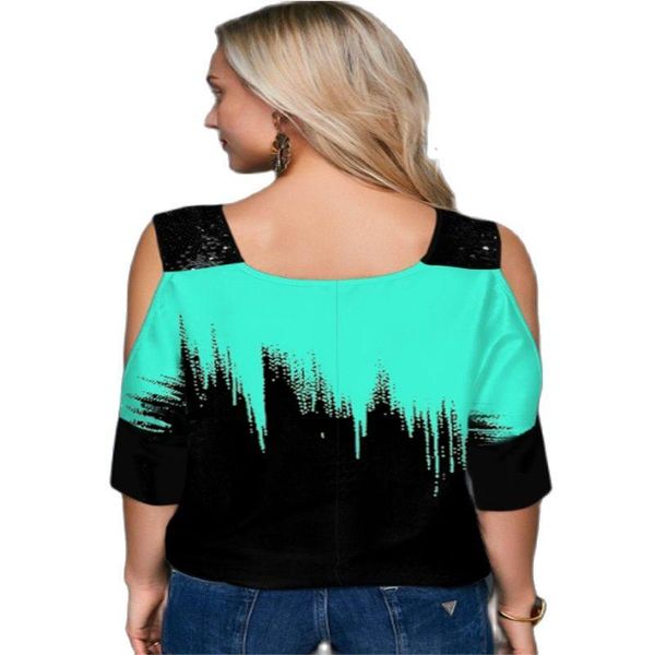 women's t-shirt off shoulder t shirt casual loose shirts women v neck half sleeve ladies clothing, White
women's t-shirt off shoulder t shirt casual loose shirts women v neck half sleeve ladies clothing, White