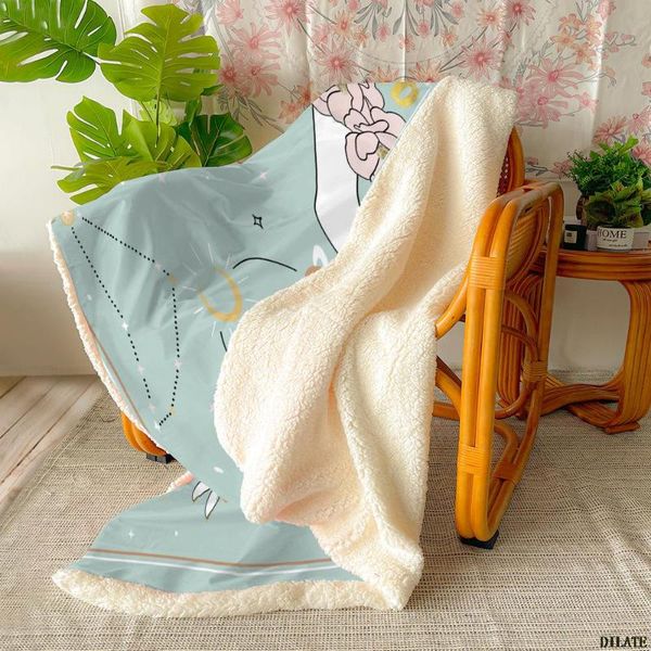 blankets winter cross-border air-conditioning siesta small fleece blanket acotar