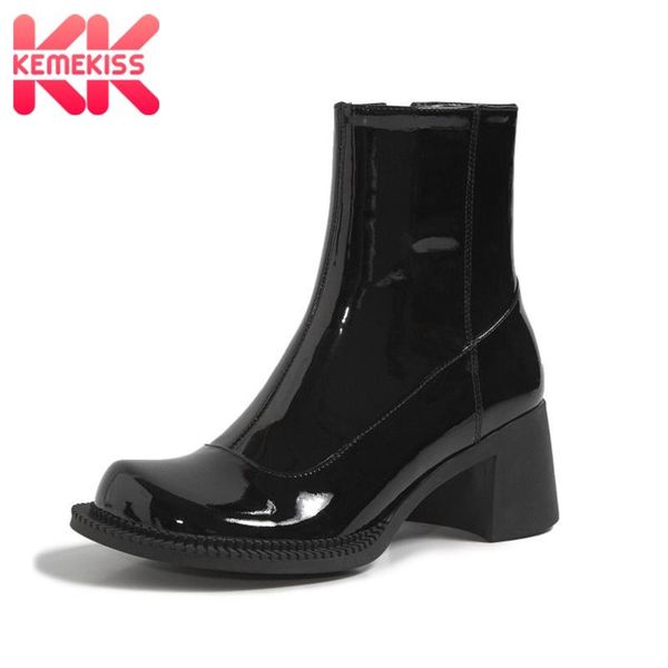 boots kemekiss design woman ankle genuine leather thick heel short fashion cool winter shoes footwear size 34-40, Black
boots kemekiss design woman ankle genuine leather thick heel short fashion cool winter shoes footwear size 34-40, Black