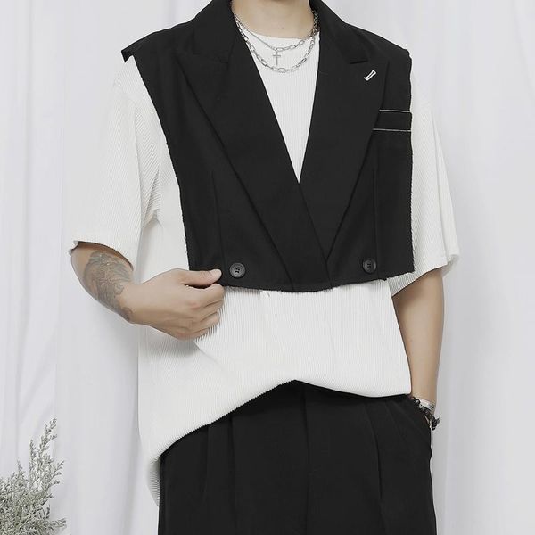 men's vests suit vest four seasons versatile set cape japanese yamamoto style leisure loose simple large size, Black;white
men's vests suit vest four seasons versatile set cape japanese yamamoto style leisure loose simple large size, Black;white