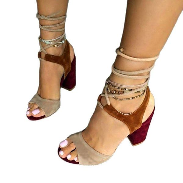 sandals women patchwork ankle lace-up cross-tied high heel open toe stiletto shoes female party dress elegant style summer, Black
sandals women patchwork ankle lace-up cross-tied high heel open toe stiletto shoes female party dress elegant style summer, Black