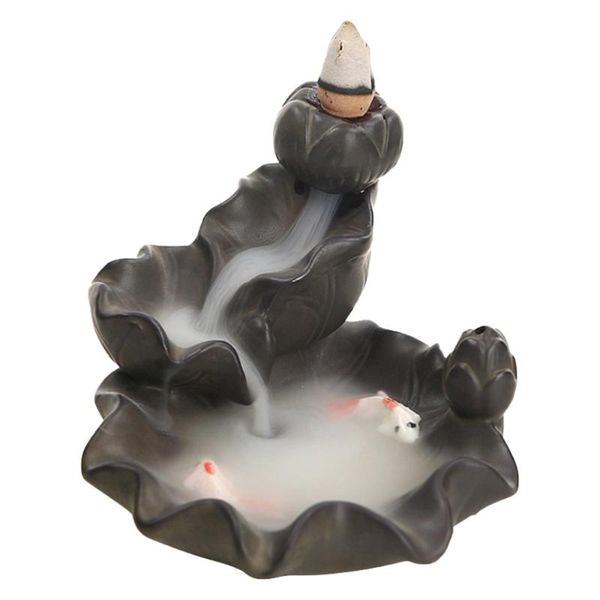 fragrance lamps 1 set elegant lotus backflow censer decor household incense burner
fragrance lamps 1 set elegant lotus backflow censer decor household incense burner
