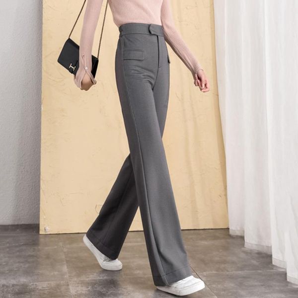 high waist wide leg pants women houndstooth fall winter style plus size commuting temperament straight mopping trousers women's & capri, Black;white
high waist wide leg pants women houndstooth fall winter style plus size commuting temperament straight mopping trousers women's & capri, Black;white