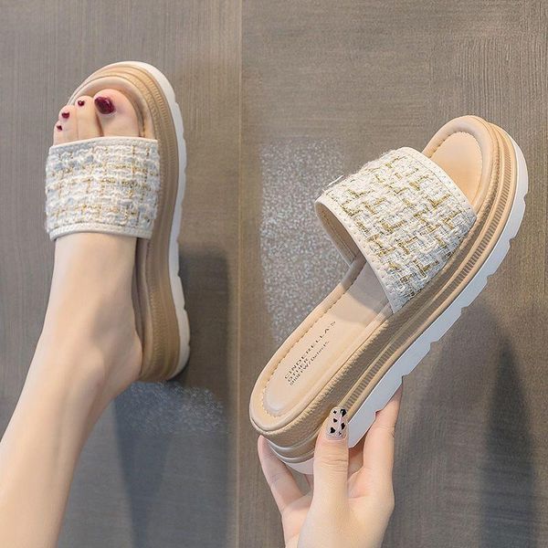 slippers women summer outing sandals and trendy outer wear non-slip brand thick bottom all-match ladies, Black
slippers women summer outing sandals and trendy outer wear non-slip brand thick bottom all-match ladies, Black