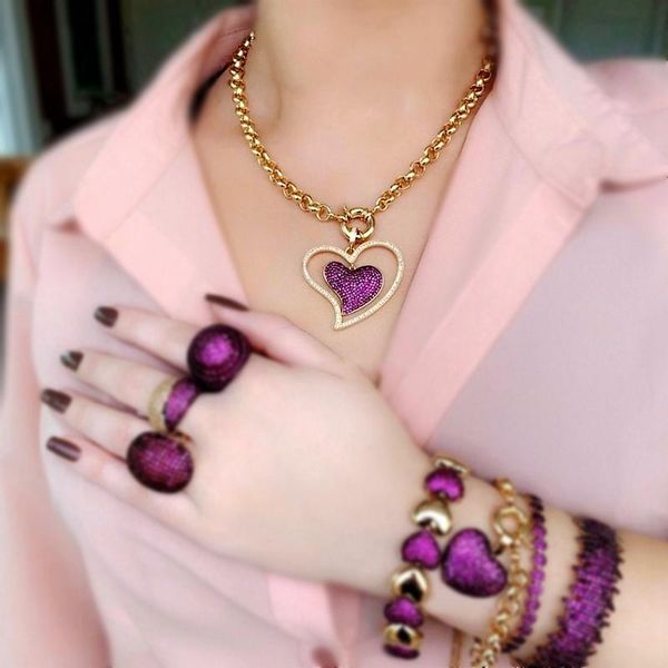 chains unique design big heart shaped pendant necklace gold color chain punk choker necklaces cubic zirconia boho women bijoux jewelry, Silver
chains unique design big heart shaped pendant necklace gold color chain punk choker necklaces cubic zirconia boho women bijoux jewelry, Silver