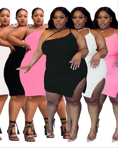 casual dresses plus size split party solid color sleeveless slash neck 2021 summer charming bodycon spaghetti strap mini dress, Black;gray
casual dresses plus size split party solid color sleeveless slash neck 2021 summer charming bodycon spaghetti strap mini dress, Black;gray