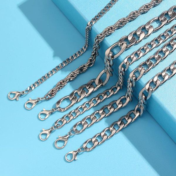 anklets byliajewel punk silver color stainless steel anklet fashion simple for women 2021 summer beach foot jewelry, Red;blue
anklets byliajewel punk silver color stainless steel anklet fashion simple for women 2021 summer beach foot jewelry, Red;blue