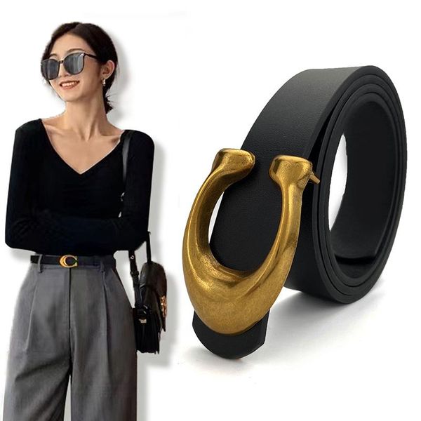 belts fashion women leather retro waist strap designer c buckle female ladies waistband all-match jeans belt, Black;brown
belts fashion women leather retro waist strap designer c buckle female ladies waistband all-match jeans belt, Black;brown