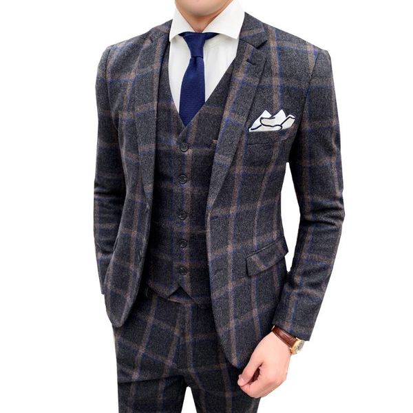 jacket vest pants 2021 winter arrival causal men's suis wedding groom wool business 3 piece set trousers coat suits & blazers, White;black
jacket vest pants 2021 winter arrival causal men's suis wedding groom wool business 3 piece set trousers coat suits & blazers, White;black