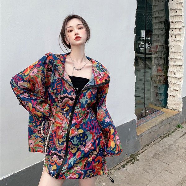 women's jackets autumn women hooded oversized jacket harajuku street fashion graffiti zipper loose coat 2021 fall clothes for, Black;brown
women's jackets autumn women hooded oversized jacket harajuku street fashion graffiti zipper loose coat 2021 fall clothes for, Black;brown